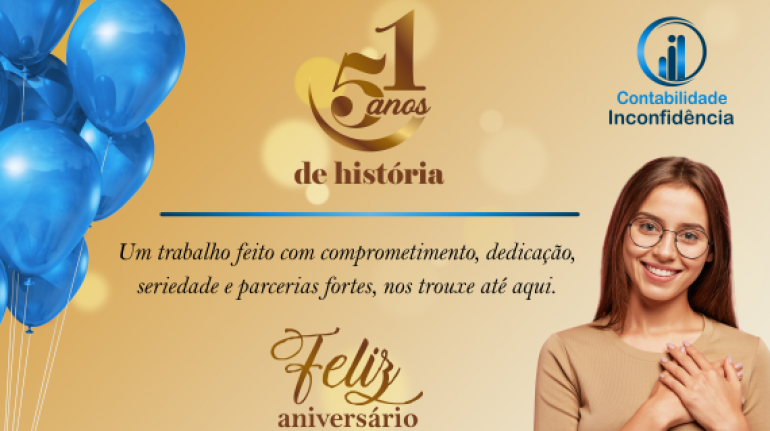 Feliz Aniversário Contabilidade Inconfidência